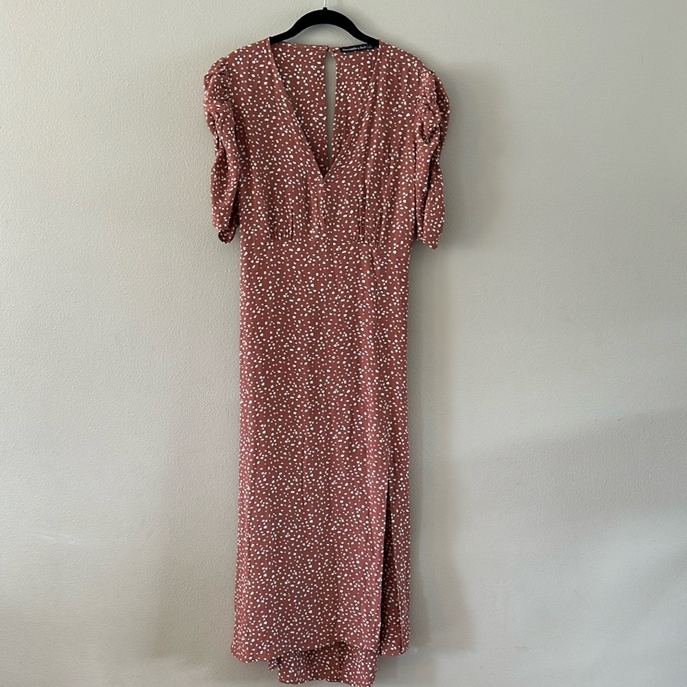 Polka dot midi dress